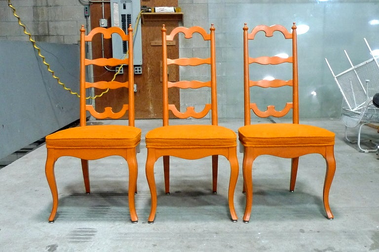 American Set of Six Palm Springs Provincial Dining Chairs by Noel F. Birns For Sale