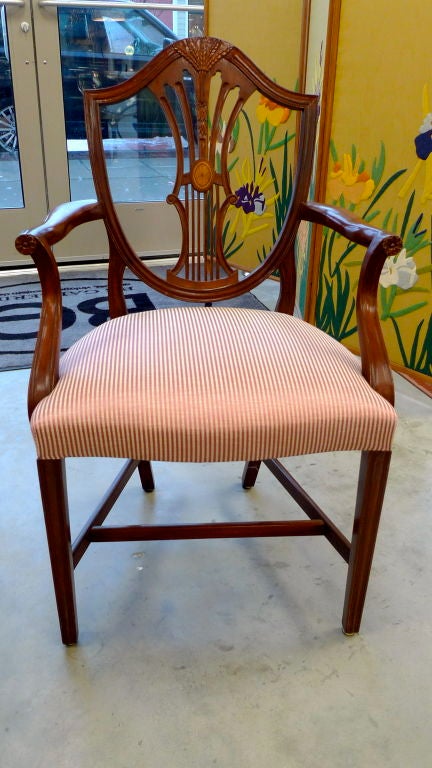Set of 10 Custom Made Mahogany Dining Chairs by Mario Genovese 1