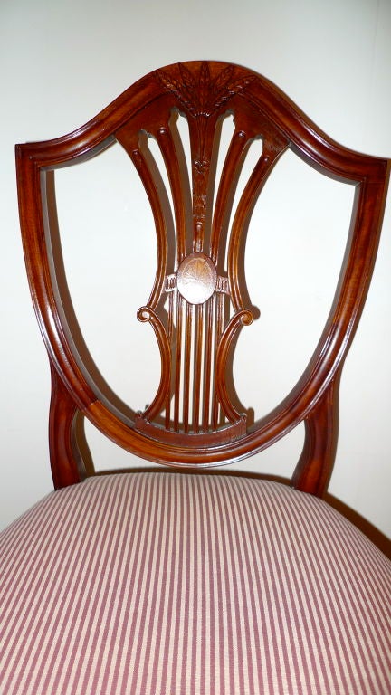Set of 10 Custom Made Mahogany Dining Chairs by Mario Genovese 3