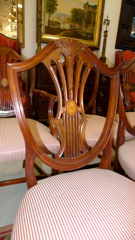 Set of 10 Custom Made Mahogany Dining Chairs by Mario Genovese 4