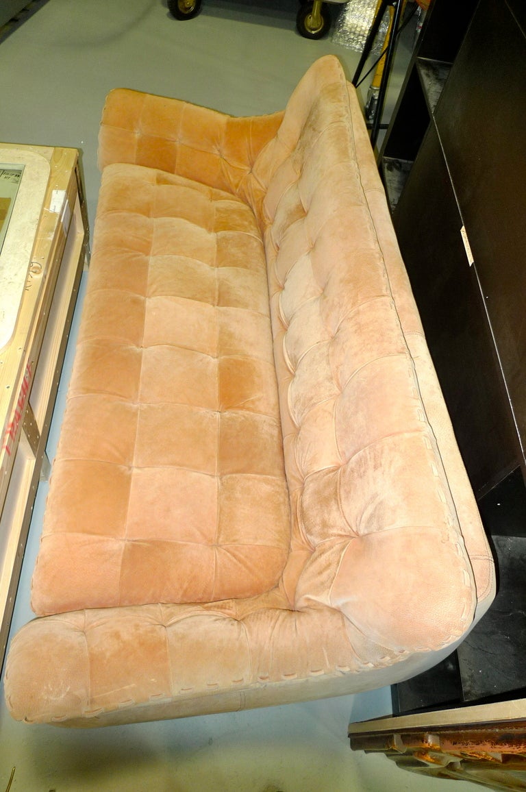 Pair of Brazilian Tufted Deerskin Small Sofas 1