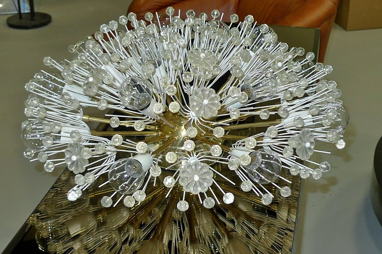 "Snowball" Flush Mount Ceiling Light by Emil Stejnar
