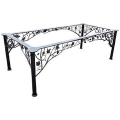 "Four Seasons" Fer Forge Dining Table by Dereck Glaser 5