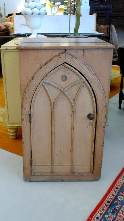 Gothic Cabinet in Knotted Pine 5