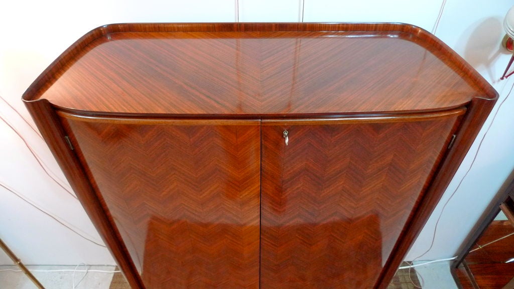 Rare Italian Art Moderne Freestanding Bar Cabinet by Paolo Buffa 2