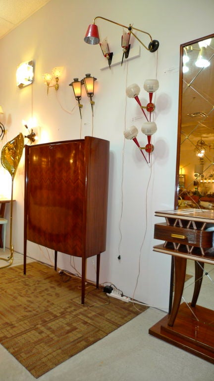 Rare Italian Art Moderne Freestanding Bar Cabinet by Paolo Buffa 3