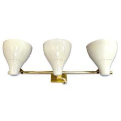 Italian 3 Light Wall Lamp by Stilnovo