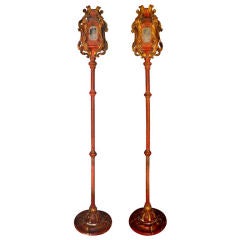 Pair of Venetian Gondola Lantern Torcheres 12