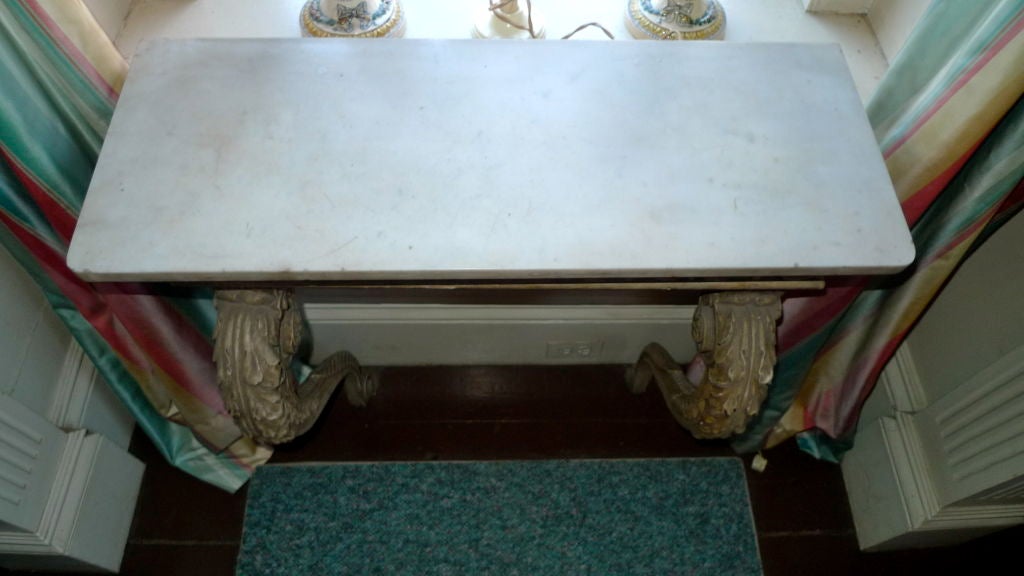 Painted Pair of 19th C Venetian Console Tables