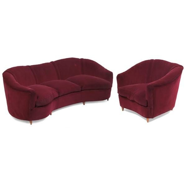 French Mid-Century Sofa In the Manner of Jean Royere 5