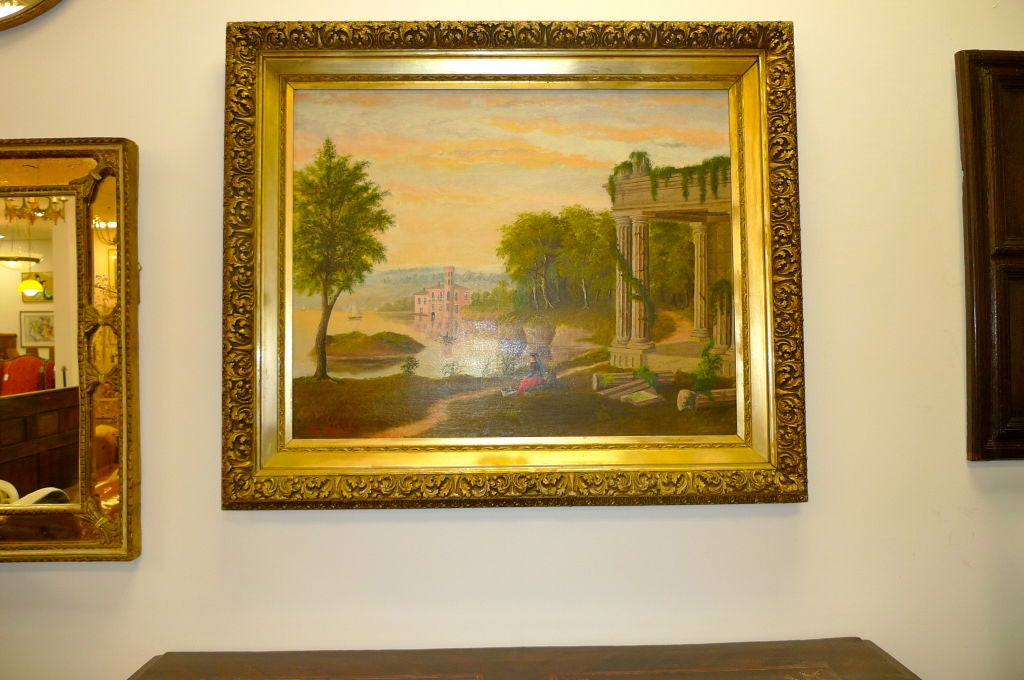 Pittura pastorale europea del XIX secolo di Tom Wilson (americano) in vendita 2