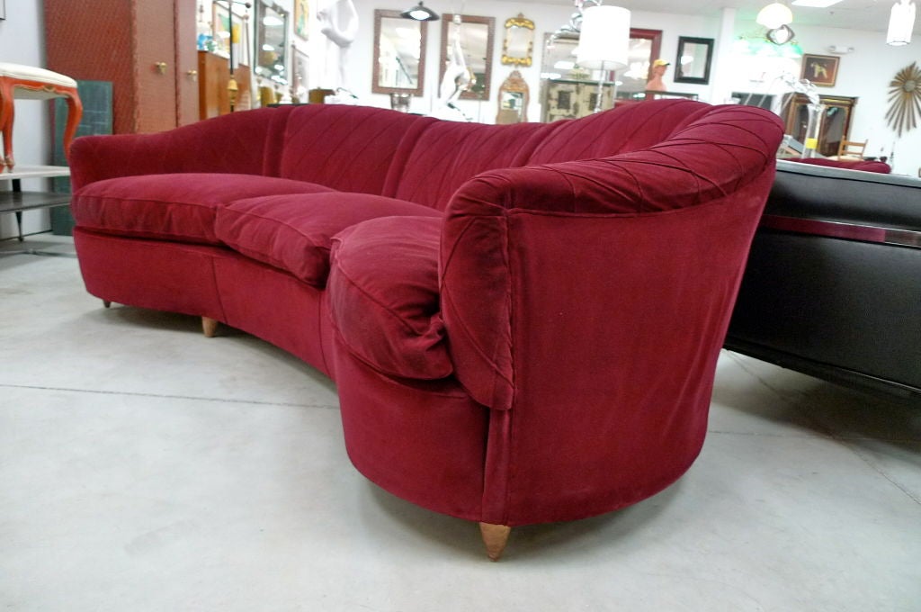 French Mid-Century Sofa In the Manner of Jean Royere 3