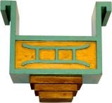 Vintage Exotic Modernist Wall Planter