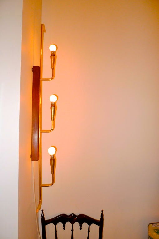 French Modernist Long Wall Light 3