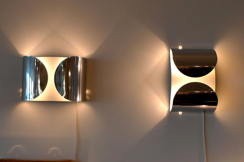Pair of 'Foglio' Sconces by Tobia Scarpa