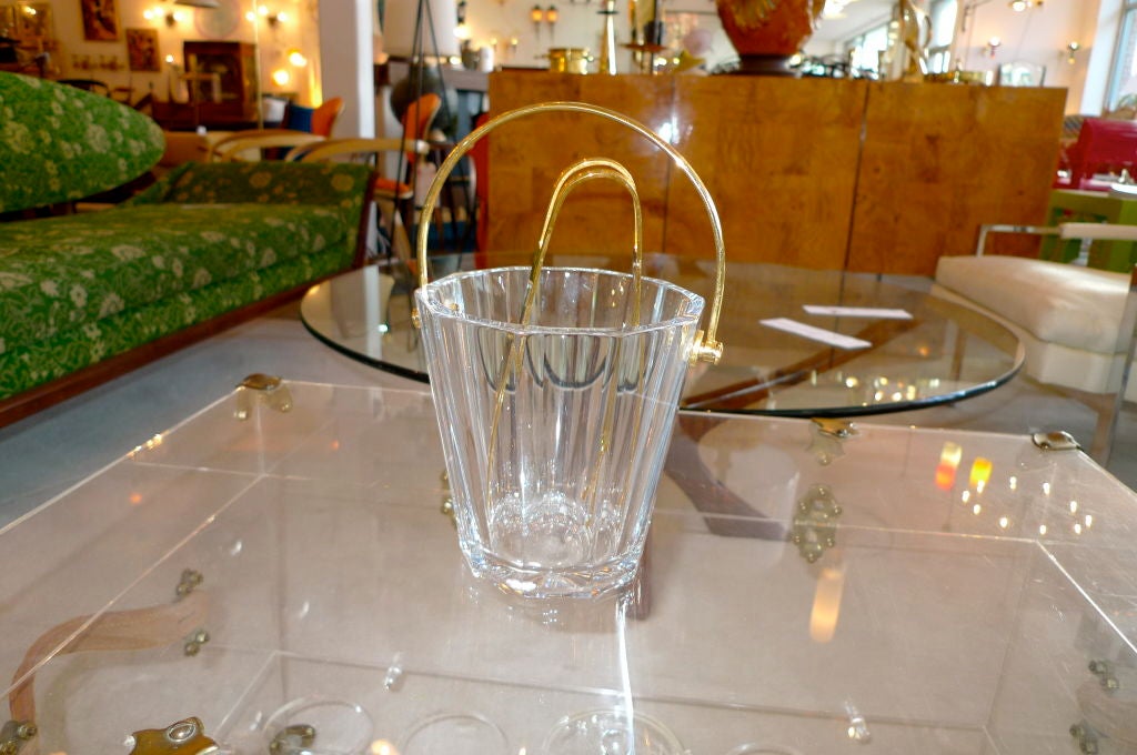 Baccarat Crystal Ice Bucket, Signed