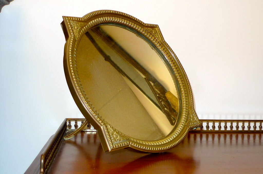 Pair of French Bronze Boudoir Mirrors For Sale 1