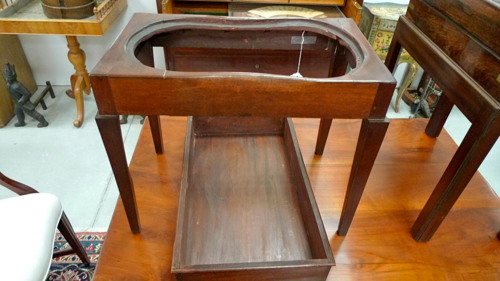 19th Century Small Low Table (converted from Chamber Pot)