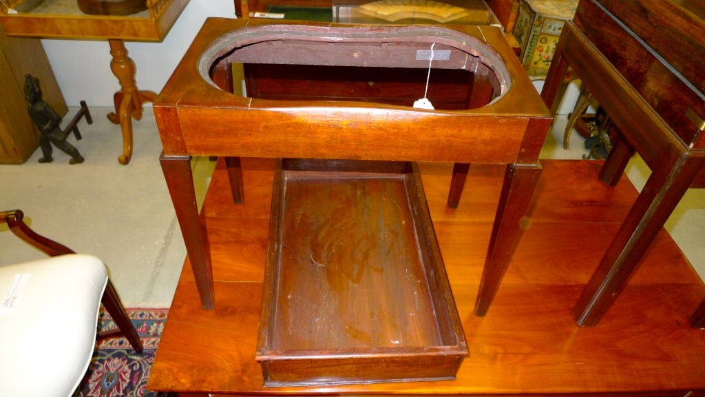 Mahogany Small Low Table (converted from Chamber Pot)
