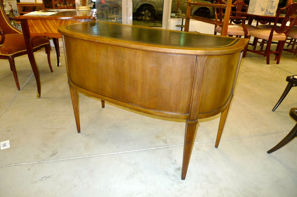 Mid-20th Century Neoclassical Demi-Lune Desk by Sligh-Lowry