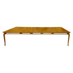 Extra Large Mastercraft Walnut Dining Table with Three Leaves