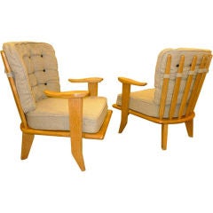 Pair of 'Etudiantes' Armchairs by GUILLERME & CHAMBRON