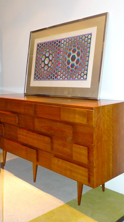 French Signed & Numbered Victor Vasarely OpArt Silk Screen Lithograph