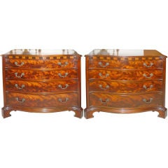 Pair of Bench Made Chippendale Style Chests by Old Colony