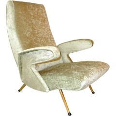 Vintage Sculptural Italian Lounge Chair