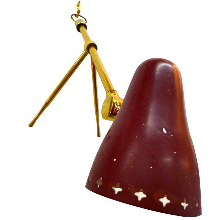 Swedish 1050's Tri-Pod Wall or Table Lamp by For Sale