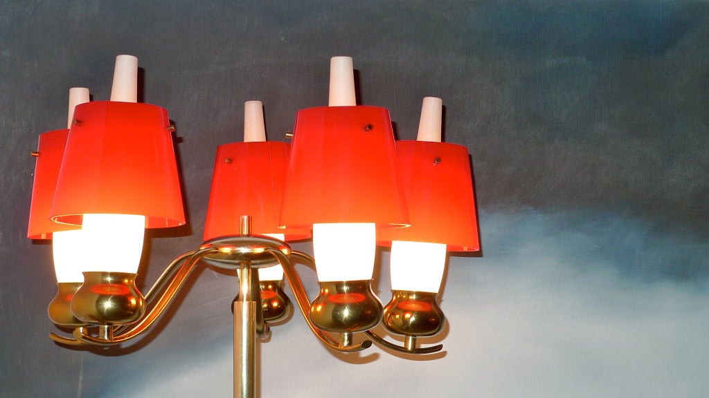 Pair of Angelo Lelii for Arredoluce Monza Floor Lamps Model #12634 For Sale 6