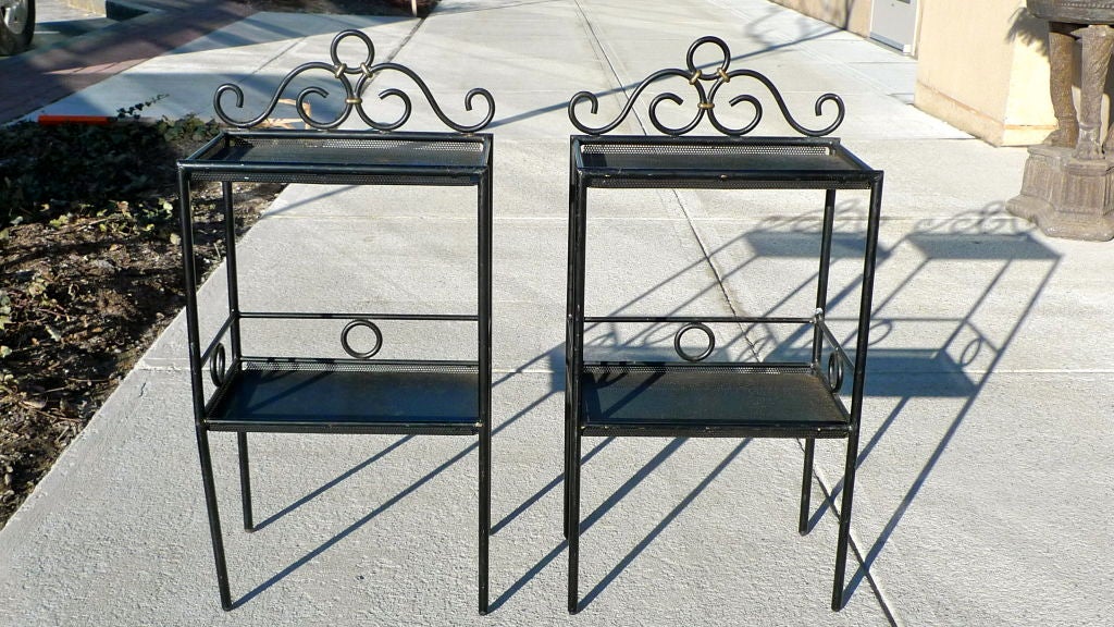 Mid-Century Modern Pair of French 1950's Night Stands For Sale