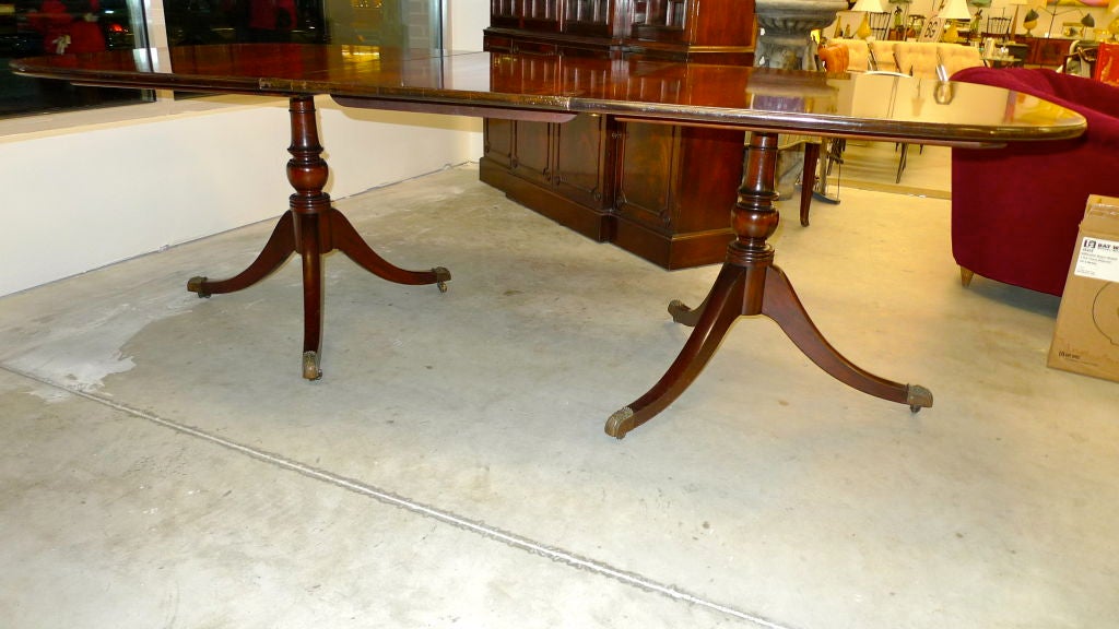 Federal Mahogany Double Pedestal Dining Table by Old Colony 3