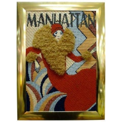 Vintage Needlework Collage - "Manhattan"