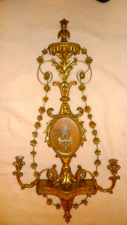 Pareja de Espejos Candelabro Girondole Italianos en venta 11