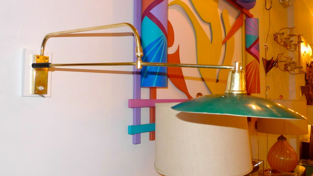 French Modernist Balancing Swing Arm Sconce