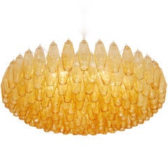 Vintage Venini Polyhedral Crystal Chandelier