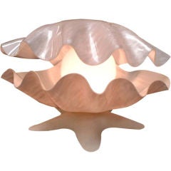Pearlescent Acrylic Shell Lamp with Pearl