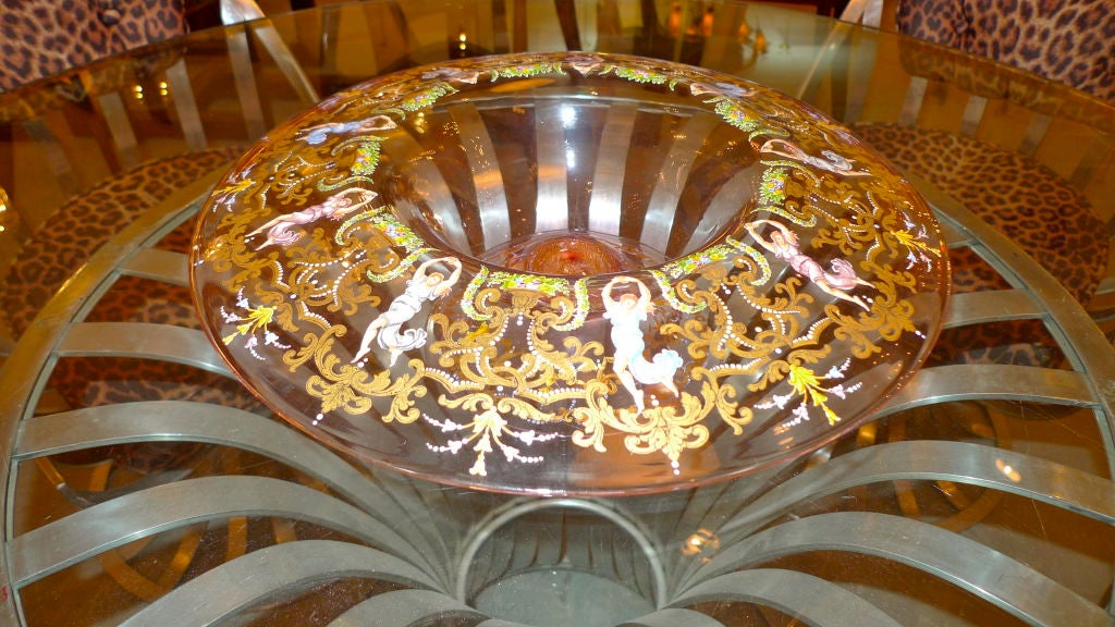 Centre de table figuratif en verre de Murano peint en vente 5