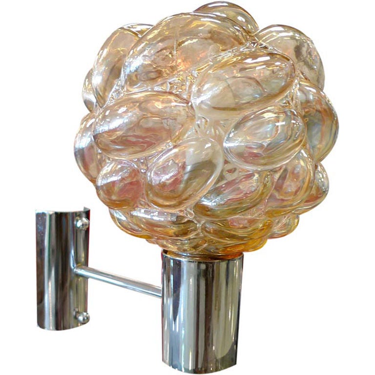 Austrian Glass Bubble Sconce For Sale at 1stdibs