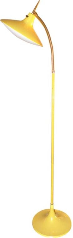 Laurel UFO Head Gooseneck Floor Lamp For Sale