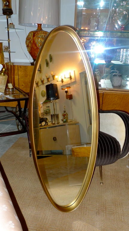 Set of 3 LaBarge Gilt Framed Oval Mirrors