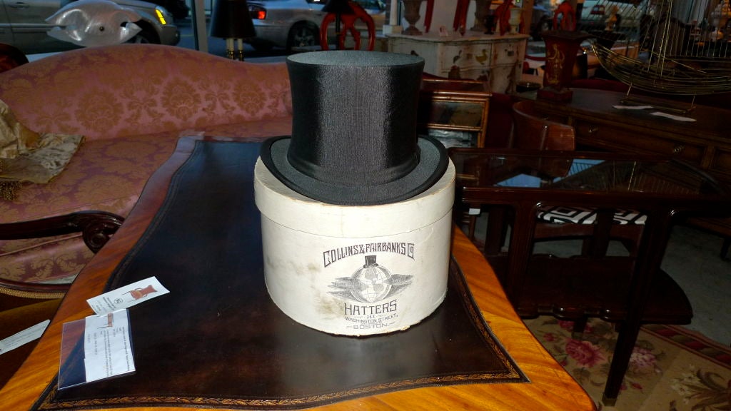 Black Moray Silk Opera Hat