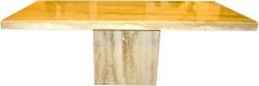 Travertine Marble Pedestal Dining Table
