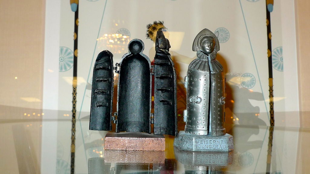 German Miniature 'Iron Maiden' Torture Chambers