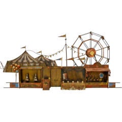 Retro "Carnival" Wall or Table Sculpture by C. Jere