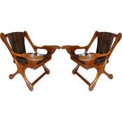 Pair of Don Shoemaker "Sling Swinger" Chairs for SEÑAL
