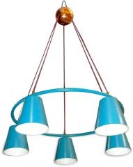 Used British 1950
s Modern Suspension Hoop Chandelier