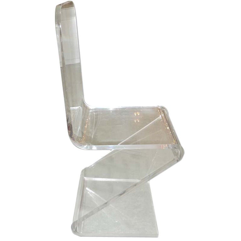 Vintage Lucite "Z" Chair