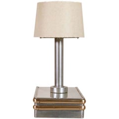S.S. United States Floating Side Table with Lamp